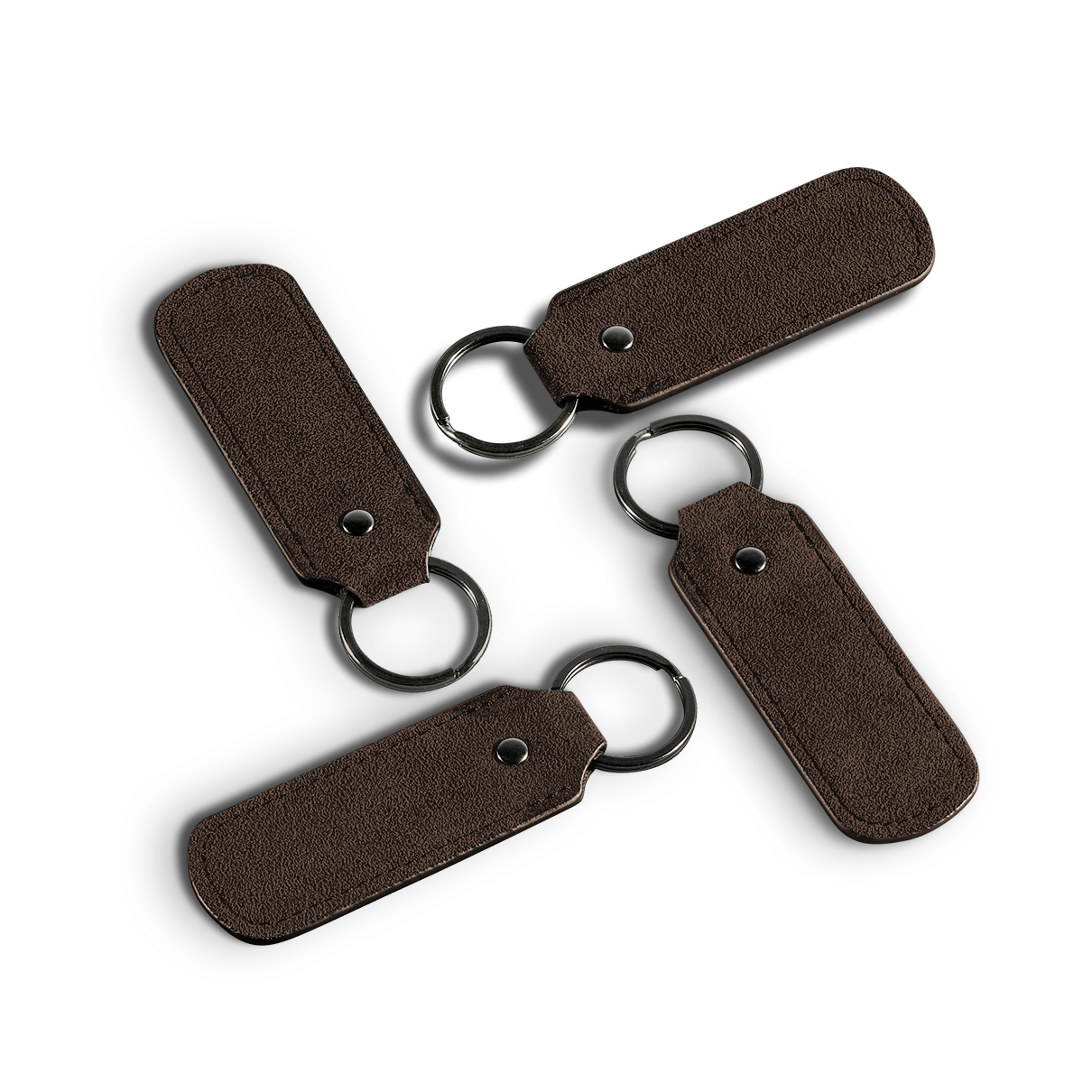 Alcantara Keychain - Chocolate Brown