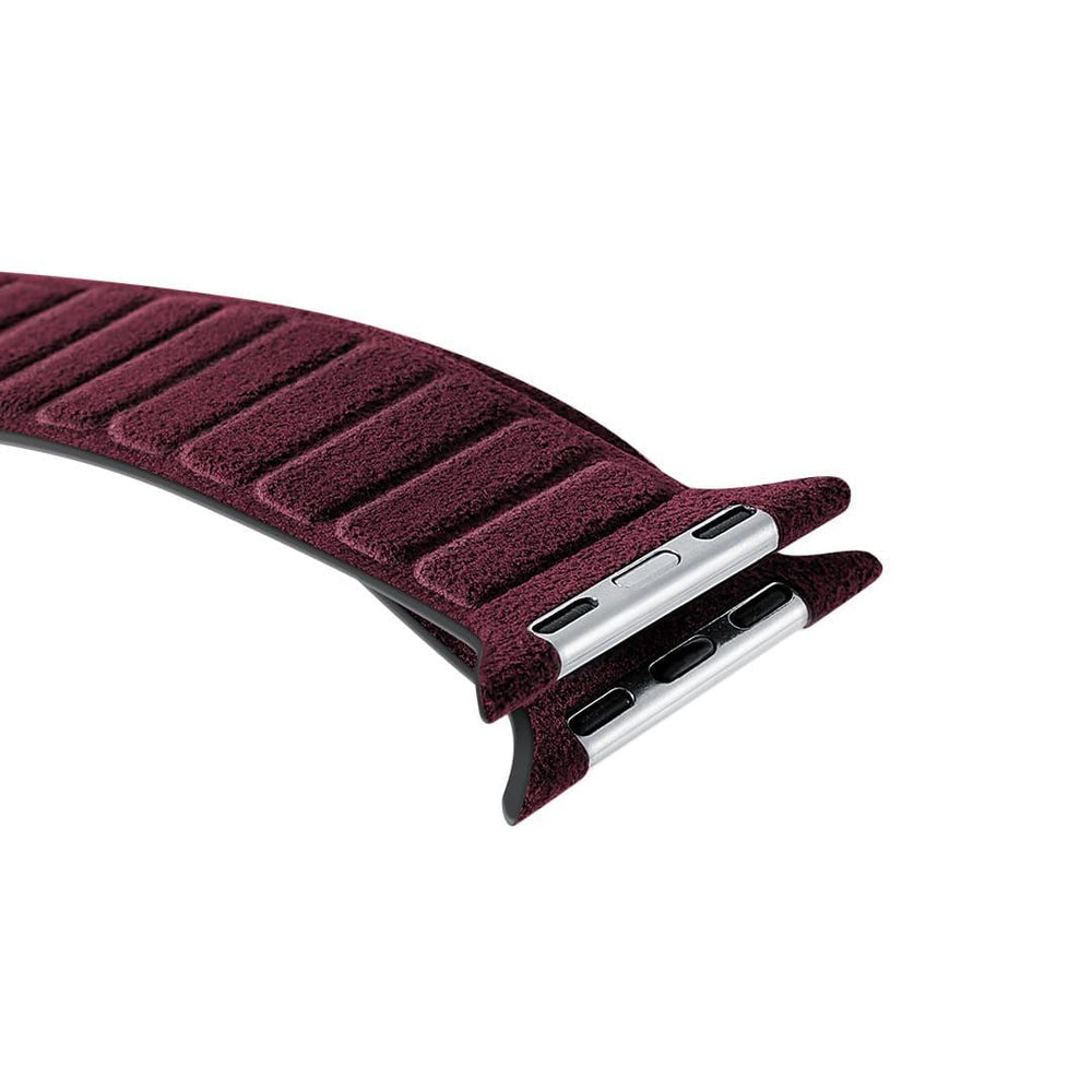 Alcantara Apple Watch Band - Wine Red - 38/40/41/42mm