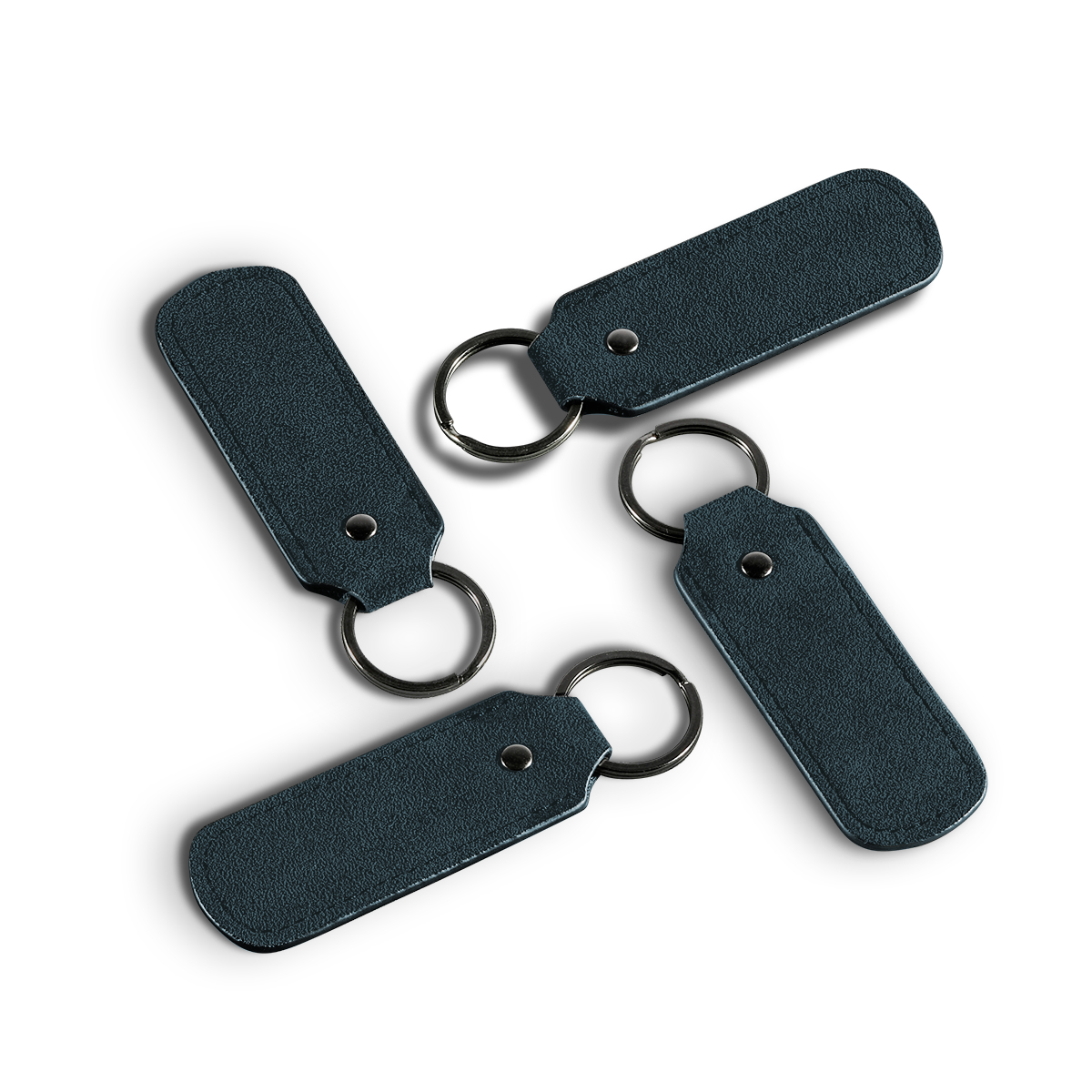 Alcantara Keychain - Navy Blue